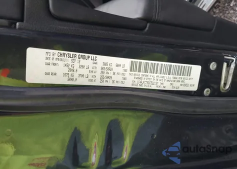 2013 Jeep Grand Cherokee Overland from USA, damaged, VIN 1C4RJFCT9DC522157